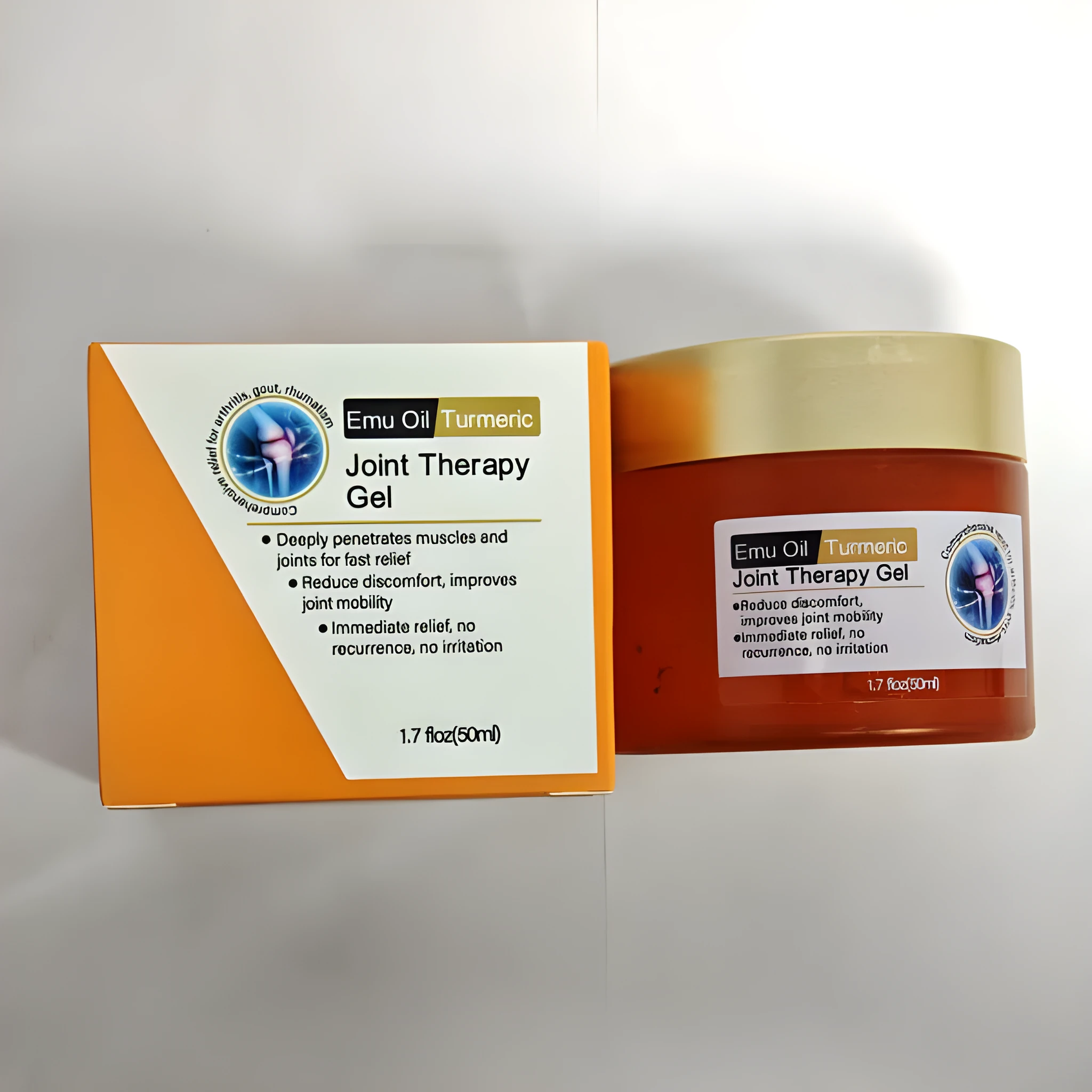 Turmeric Joint Neck Cream 50ml tube for pain relief and moisturising, suitable for women and men