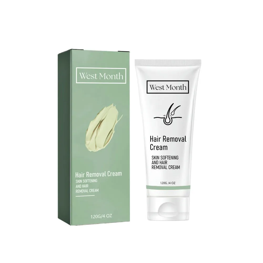 Body Skin mild non-irritating armpit depilatory cream 120g tube on white background