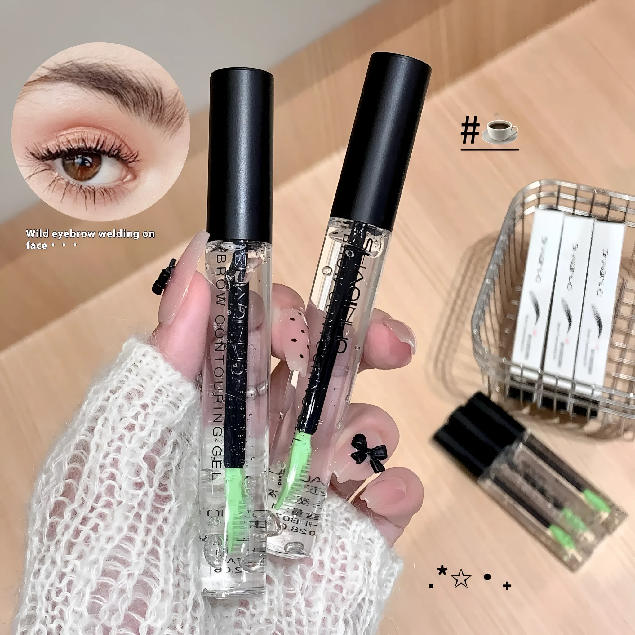 S9032 transparent waterproof eyebrow shaping raincoat in single style