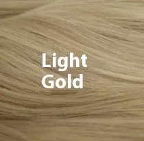 Lace wig with long curly gradient highlight hair in medium small volume, light gold colour