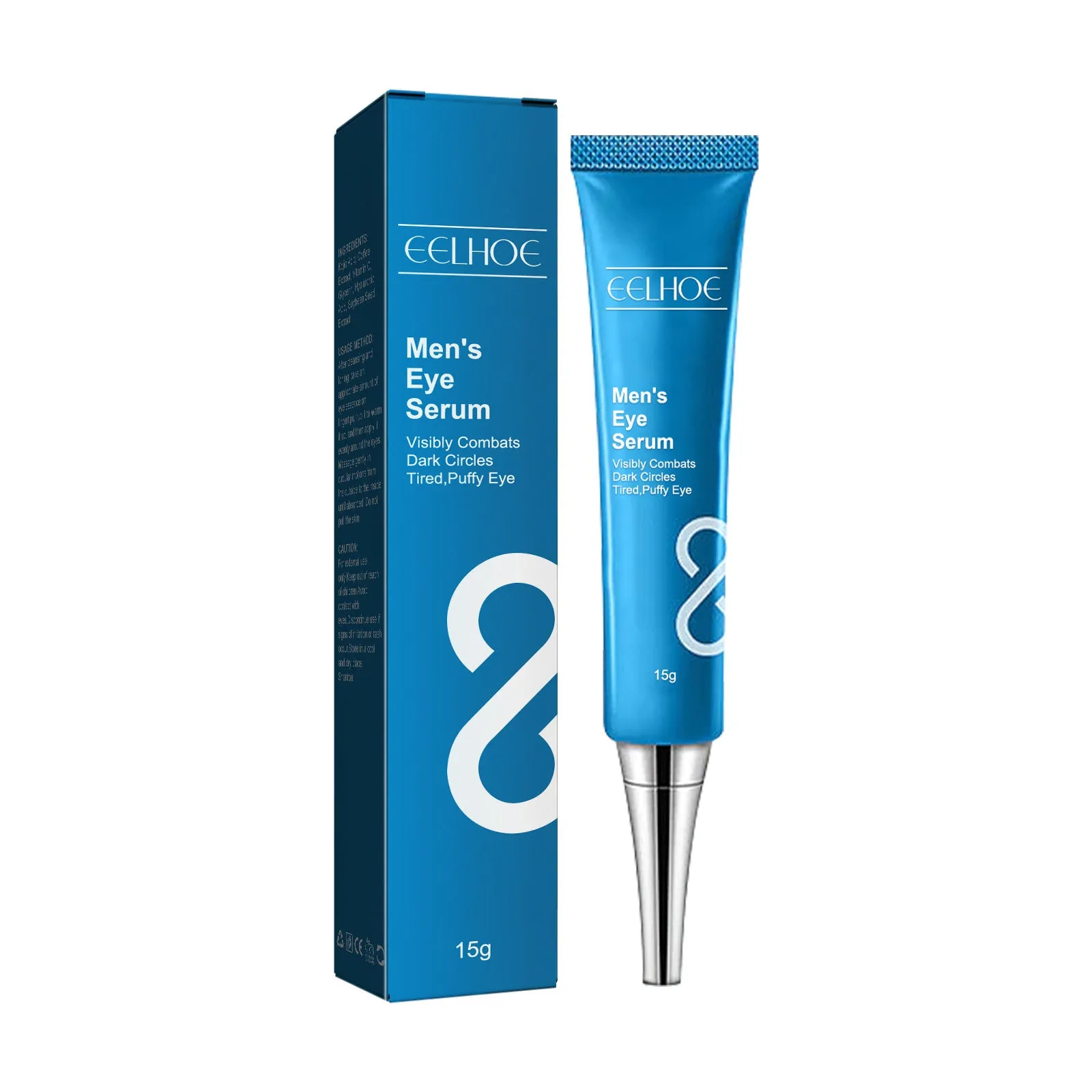 Men's Eye Essence 15g tube with hyaluronic acid for under-eye moisture and skin elasticity