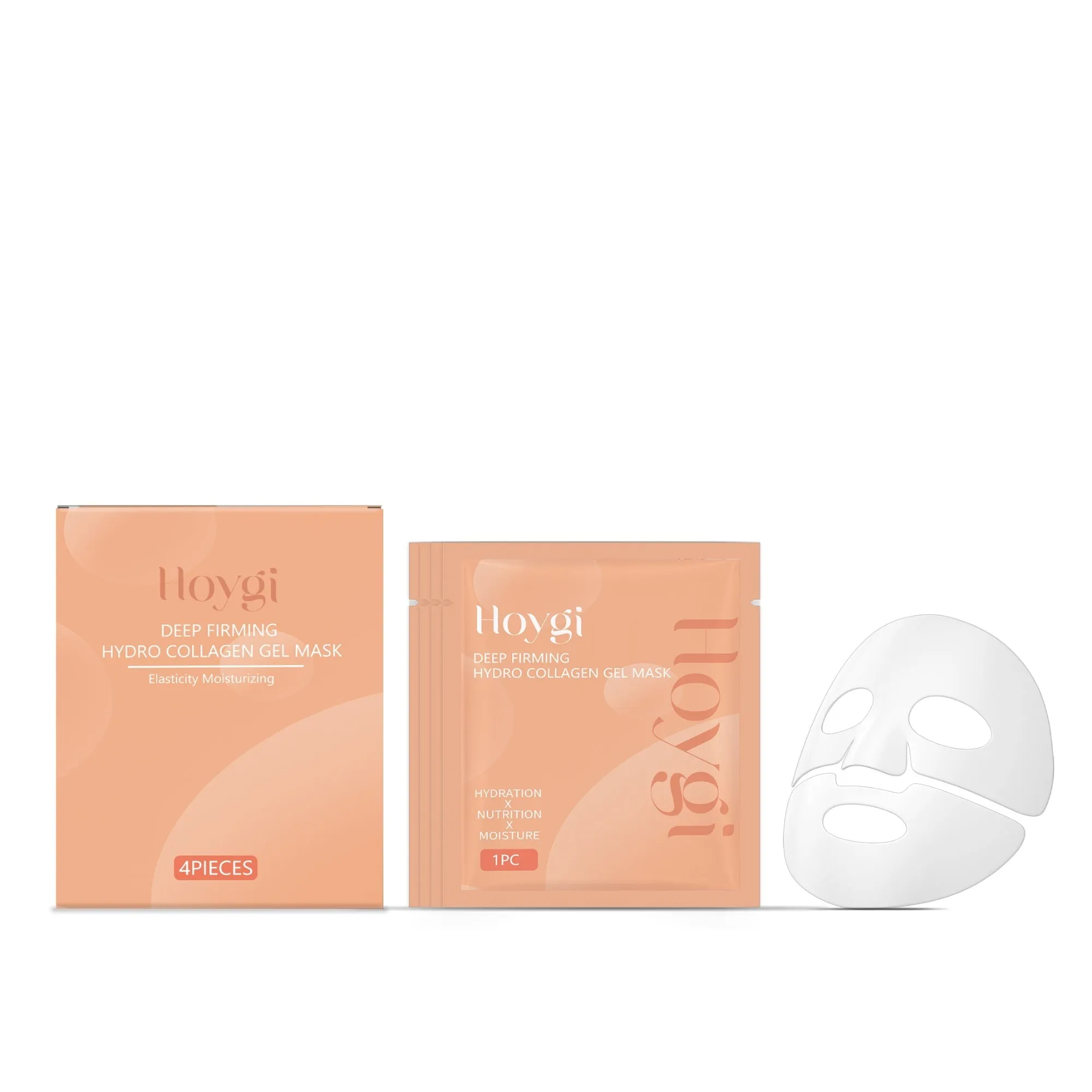 Deep Firming Hydro Collagen Gel Mask in unopened wrapper with green and white packaging