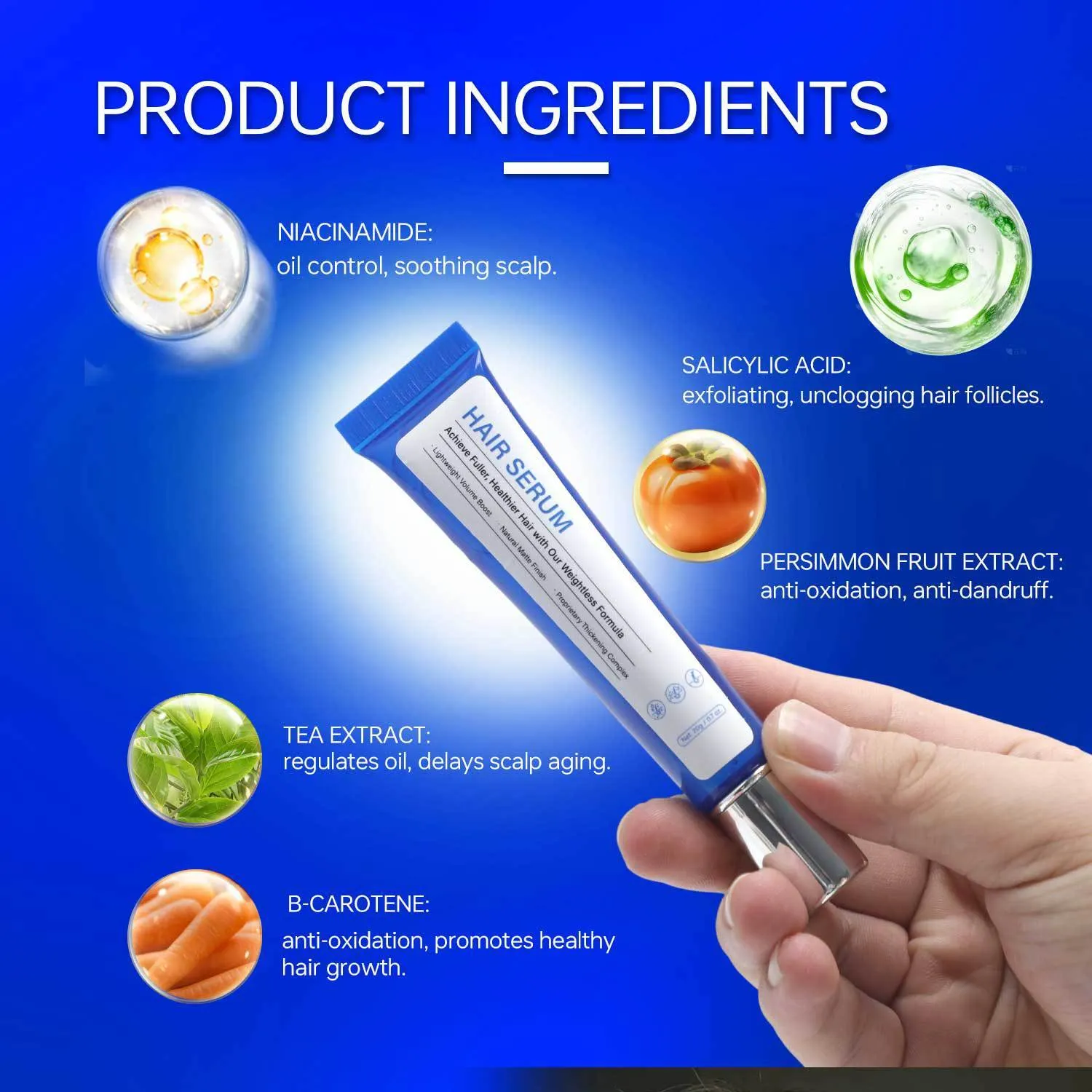 Scalp Hair Repair 20g Scalpy Hair Serum pack for damaged scalp care and hair restoration