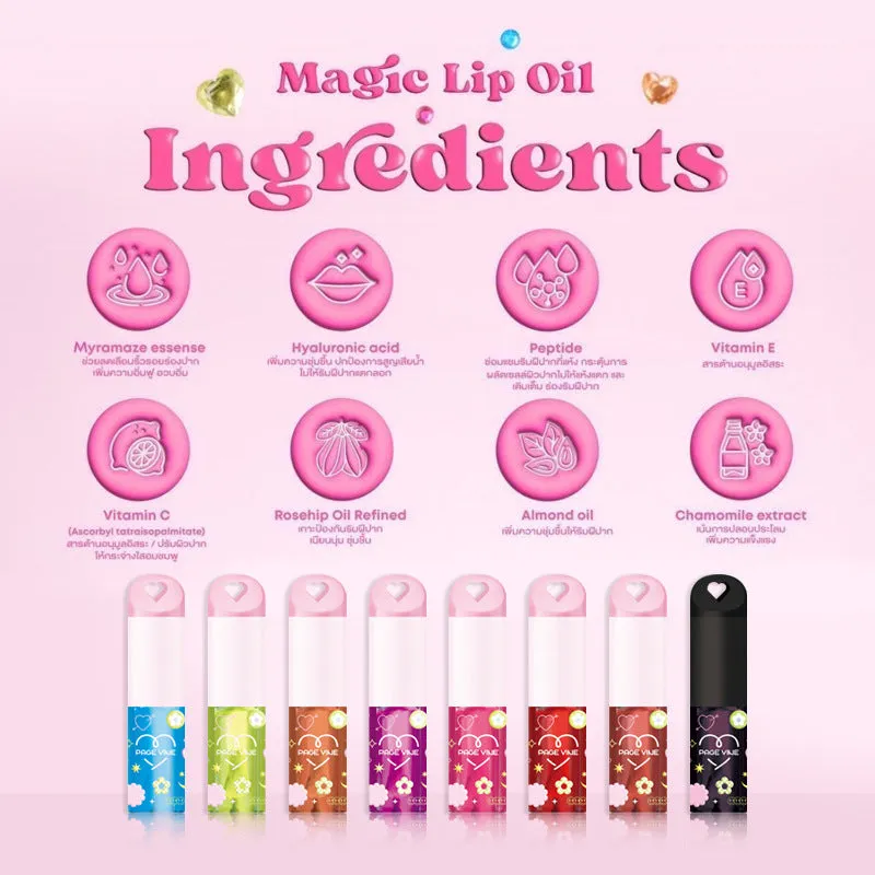 Temperature change water light lip lacquer love pendant moisturizing lip gloss colour changing lip gloss makeup cosmetic