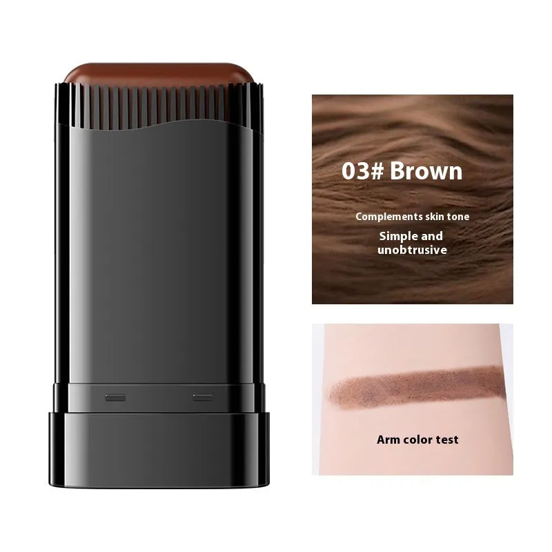 Plastic hairdressing comb for covering gray hair in natural black shade, gentle on scalp