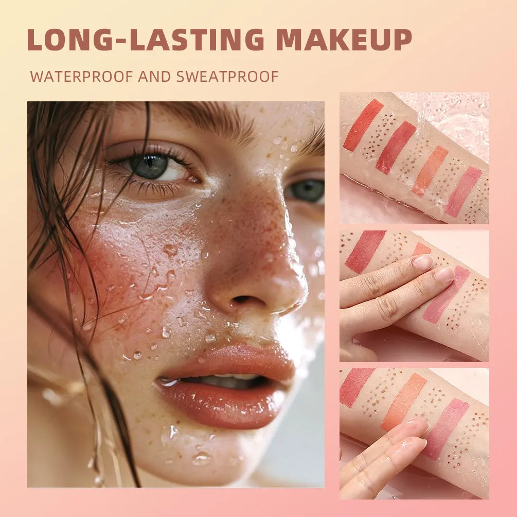 Double-headed powder blusher with matte finish in standard specification