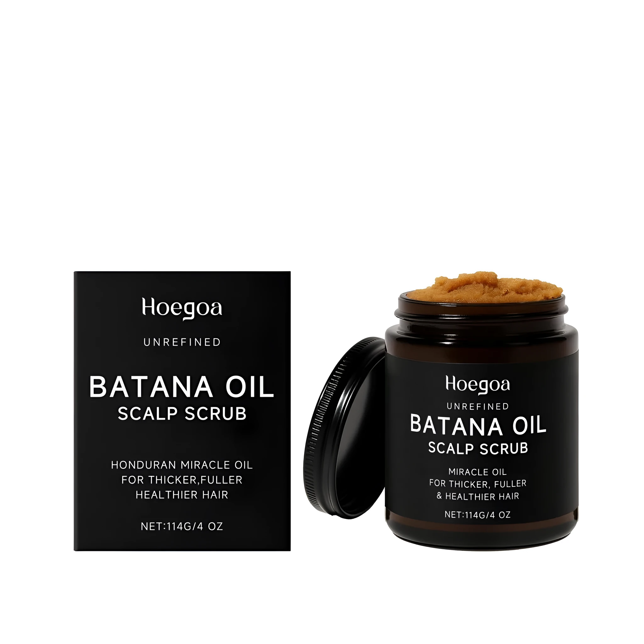 Scalp Nourishing Scrub in 114g tub with sea salt and macadamia nut seed oil