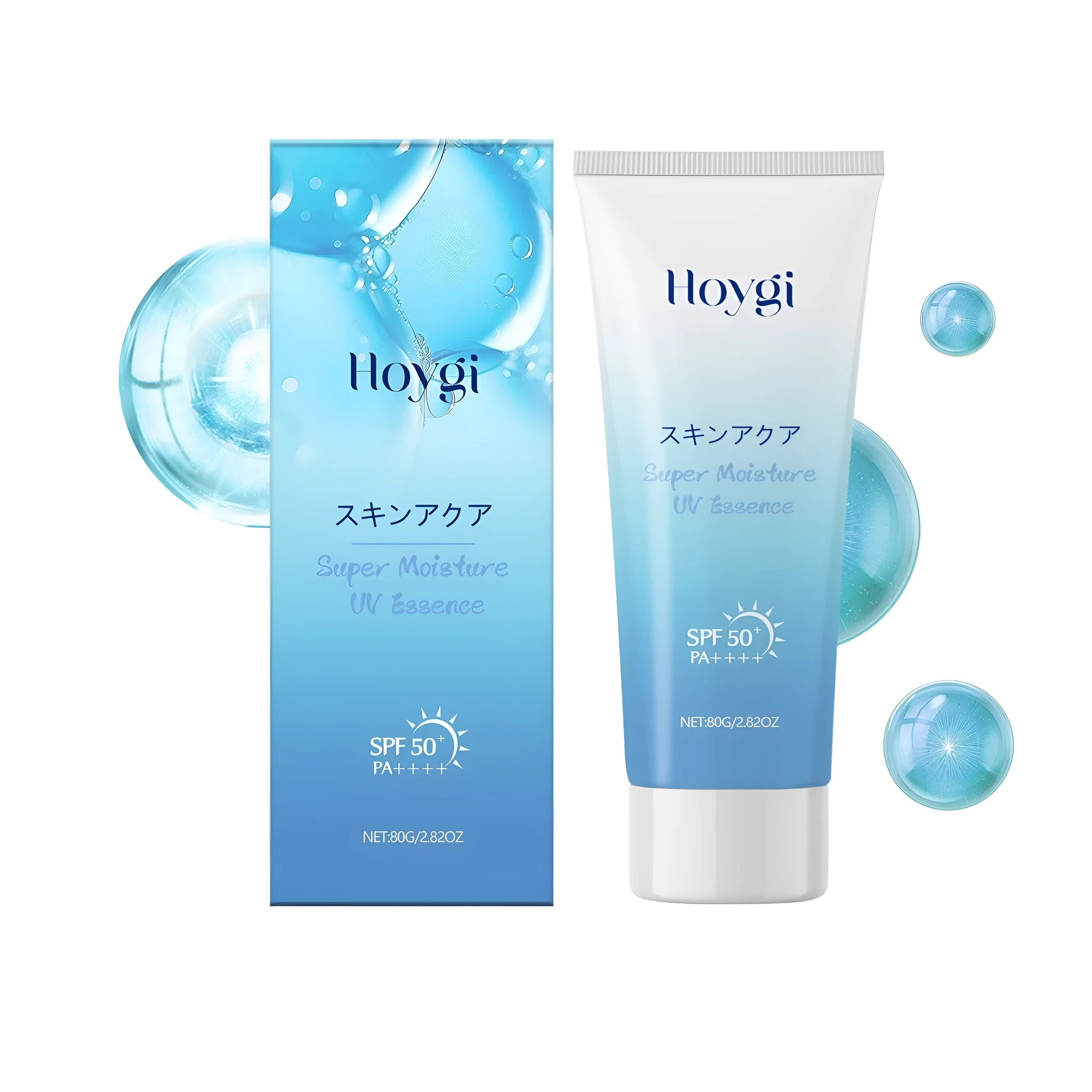 80g tube of refreshing moisturising sunscreen containing hyaluronic acid.