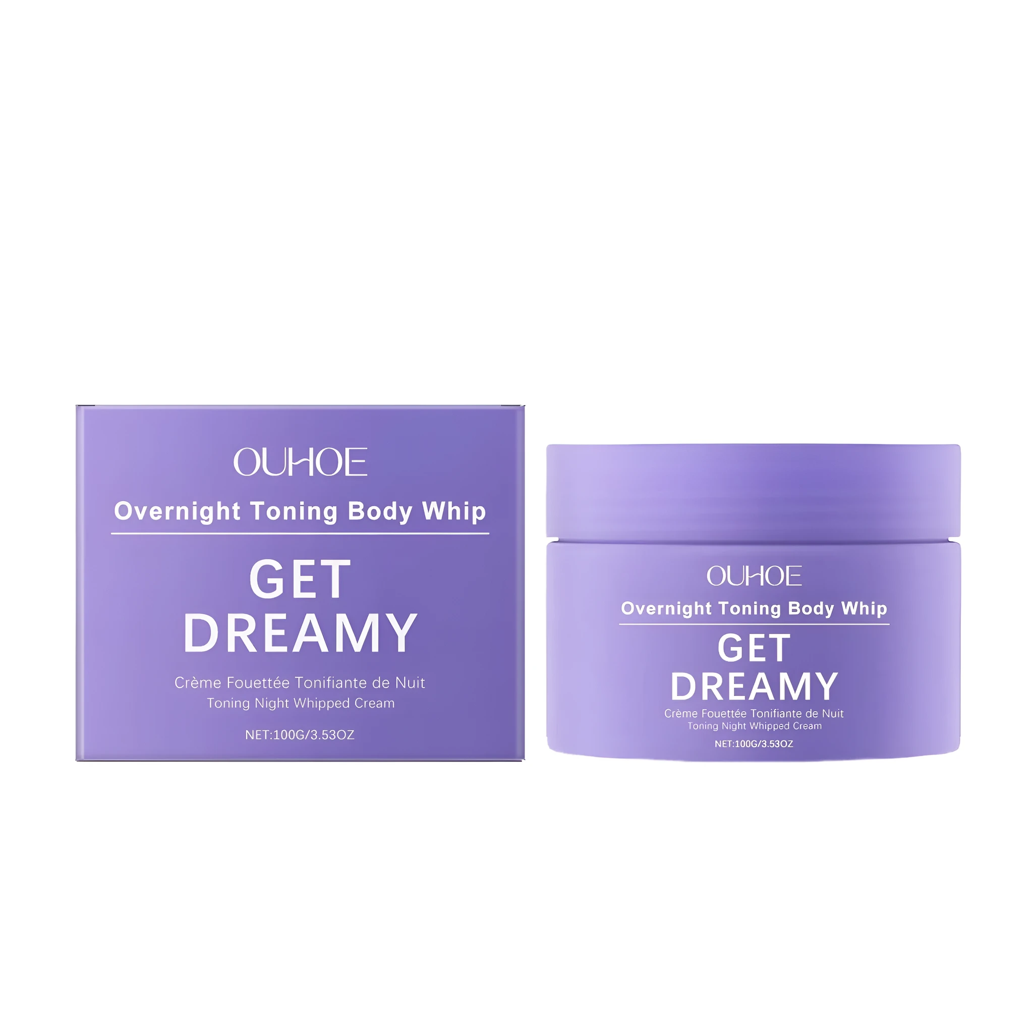 A 100g jar of firming body cream with vitamin E and drunken eggplant extract.
