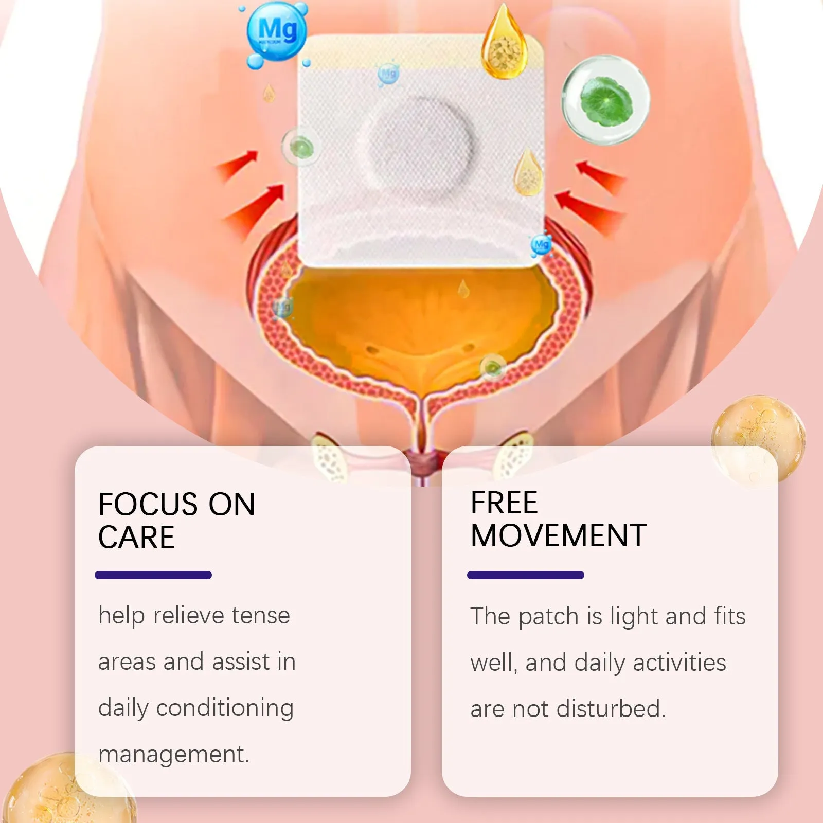 Pack of six herbal repair patches with mugwort root and centella asiatica active ingredients
