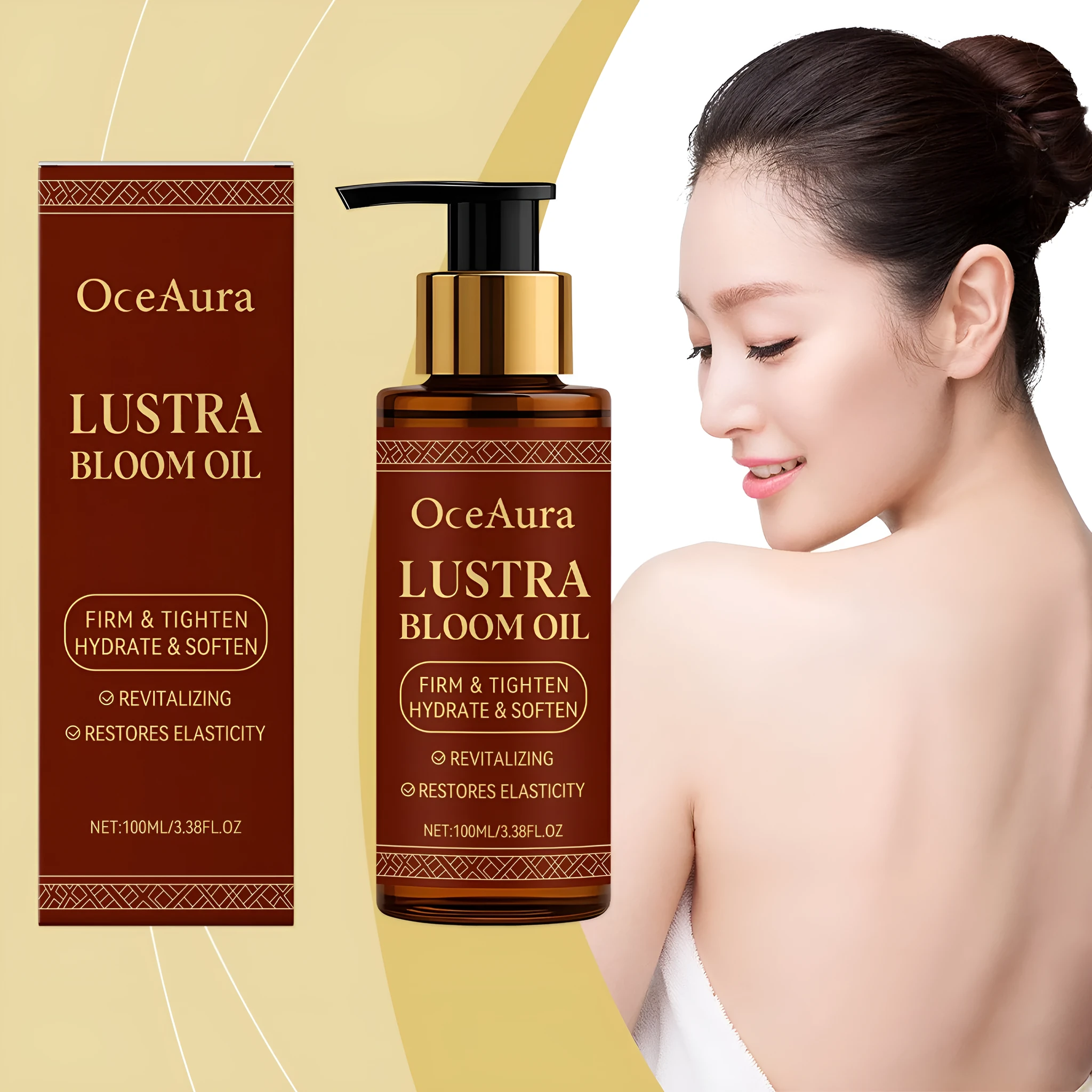 Soft Daily Elastic Moisturizing Body Oil with vitamin E and hyaluronic acid in a 100ml bottle