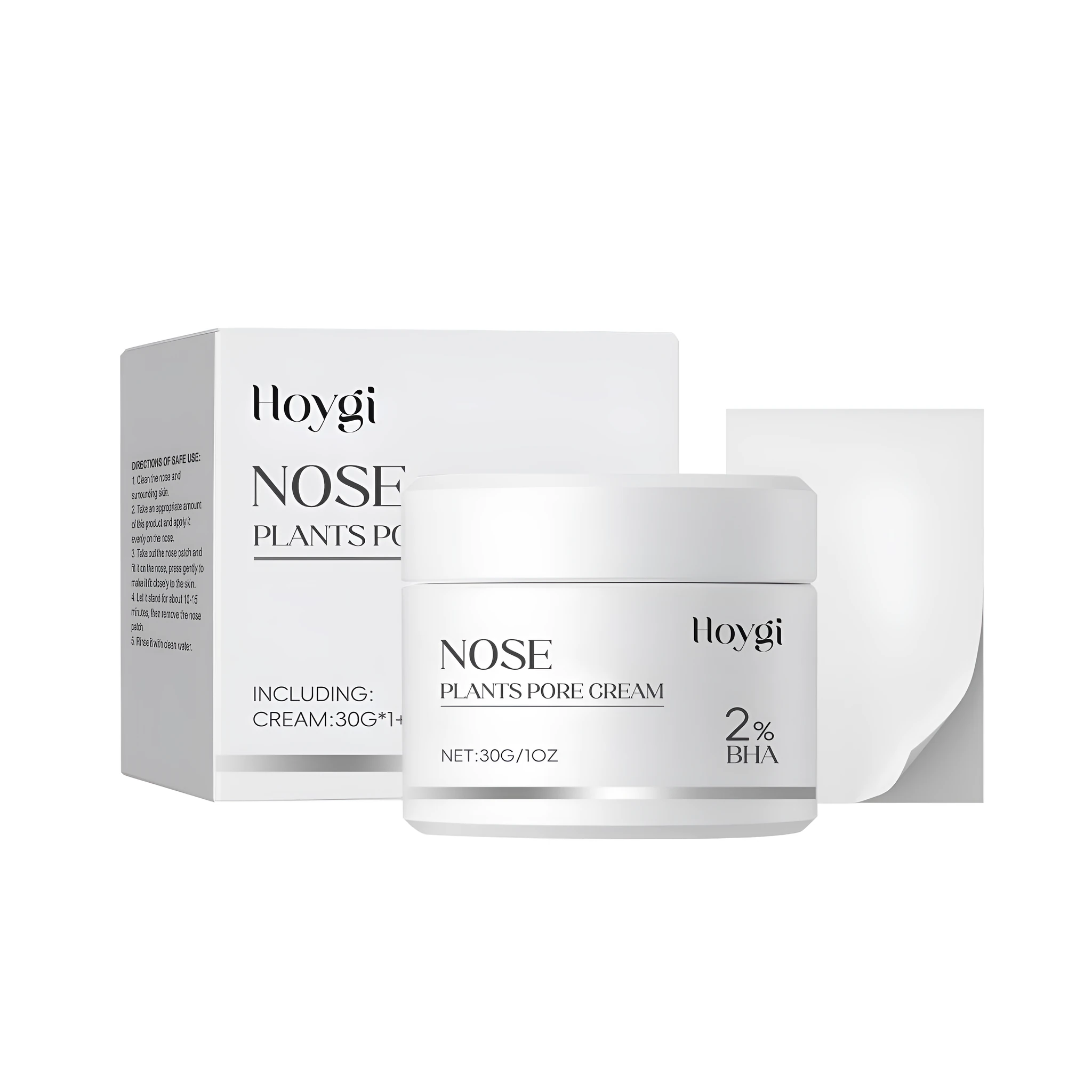 Blackhead removal nasal mask set – 30g tube and 60 nasal patches with salicylic acid for pore cleansing