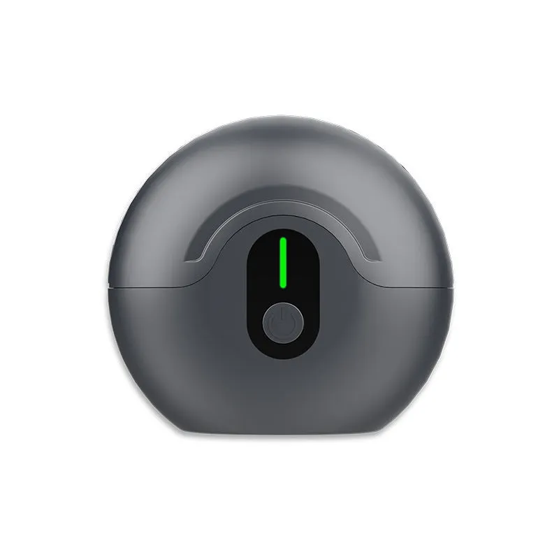 Black and grey portable waterproof magnetic shaver with brushless motor and removable cutter head