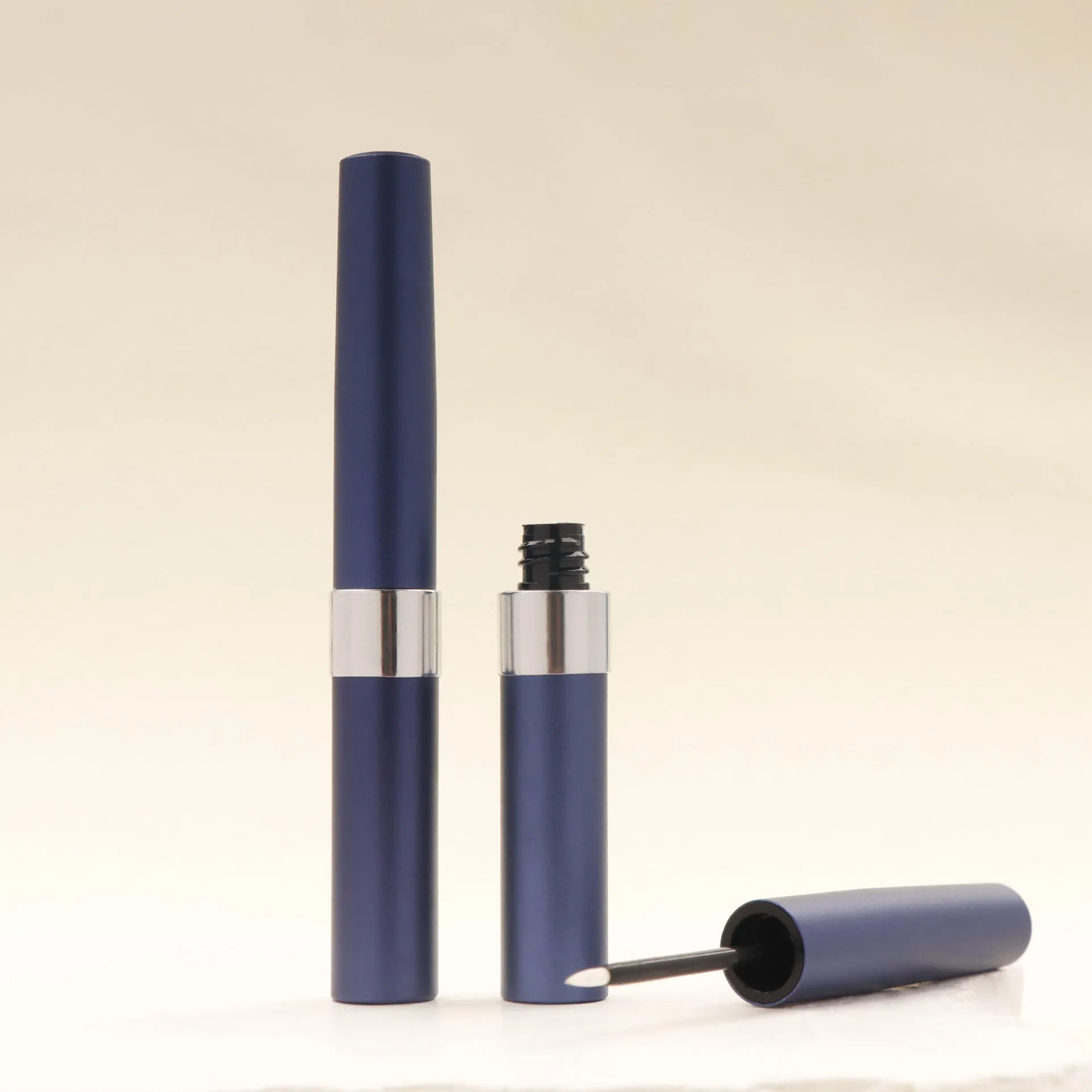 5ml aluminium PP eyeliner bottle for eyelash growth solution in black finish with cap