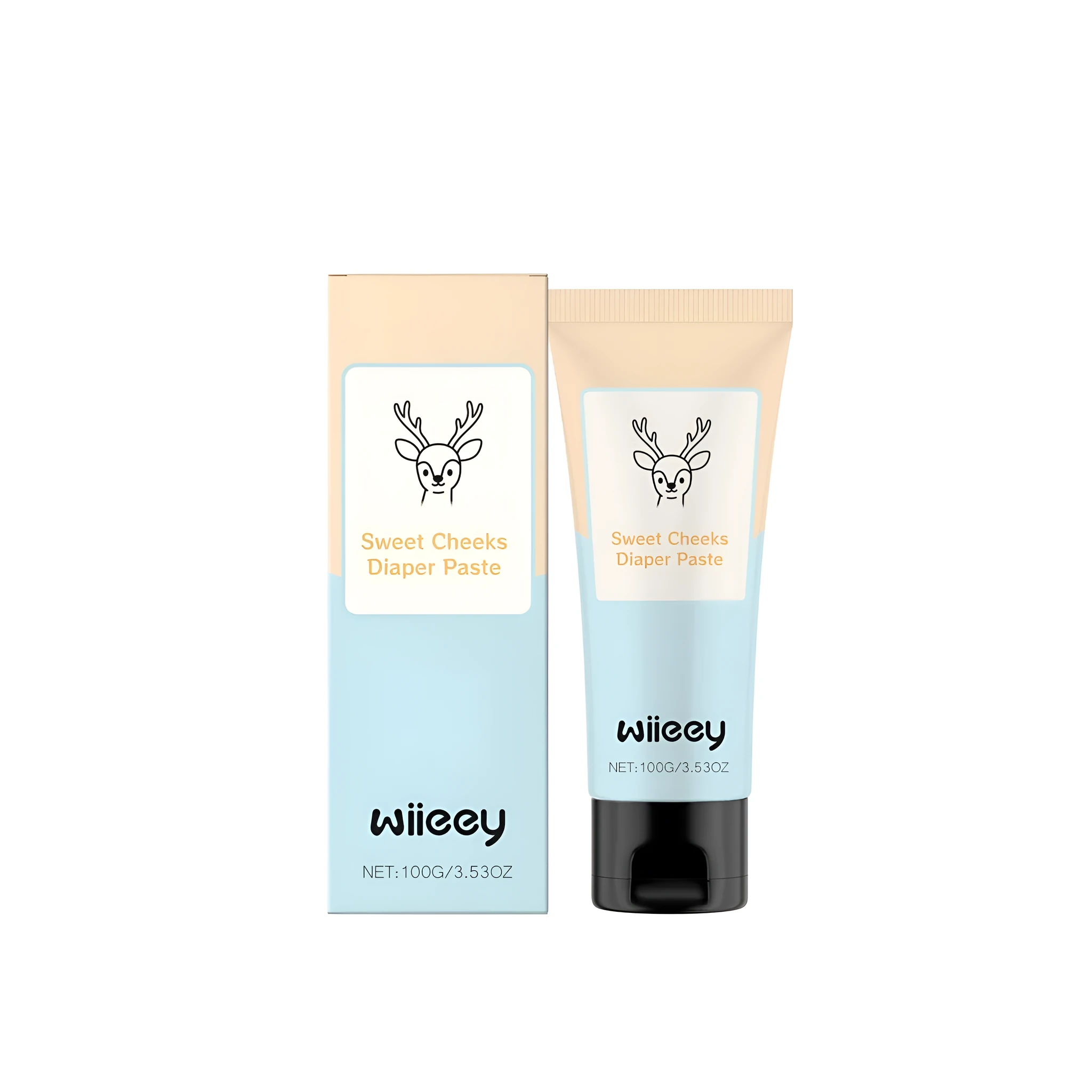 100g tube of diaper paste cream with lactobacillus ferment filtrate for baby nappy rash protection