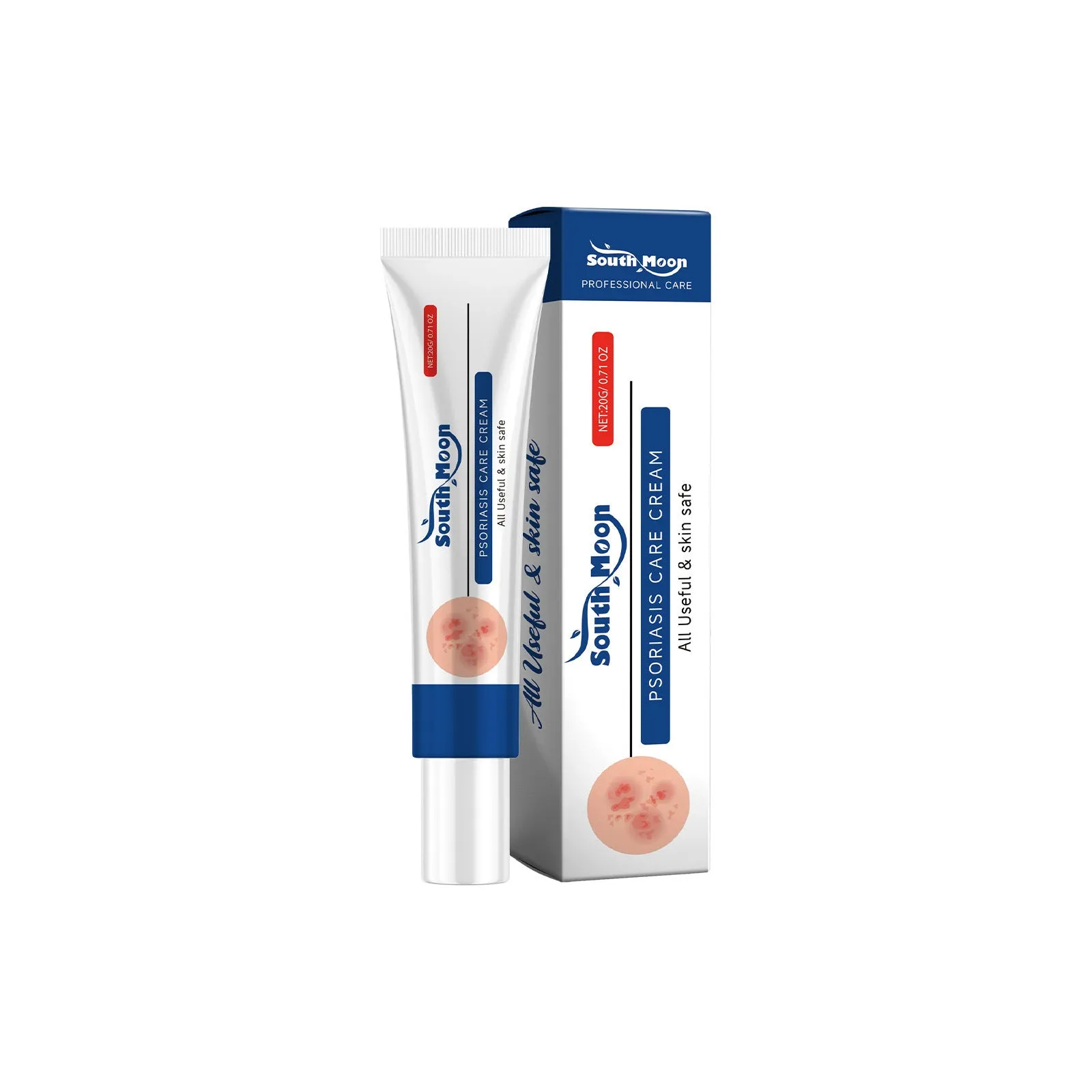 Moisturizing body skin cool neck cream 20g tube with honeysuckle and mint extracts