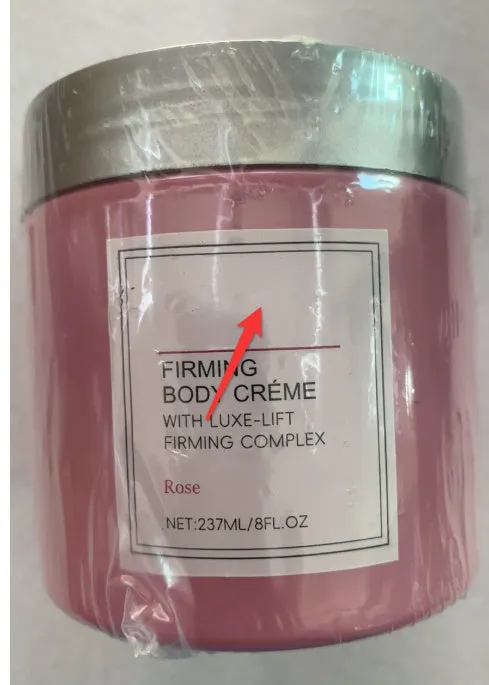 Firming Body Creme Rose 200ml tube with hyaluronic acid and grape seed oil moisturising skin care product