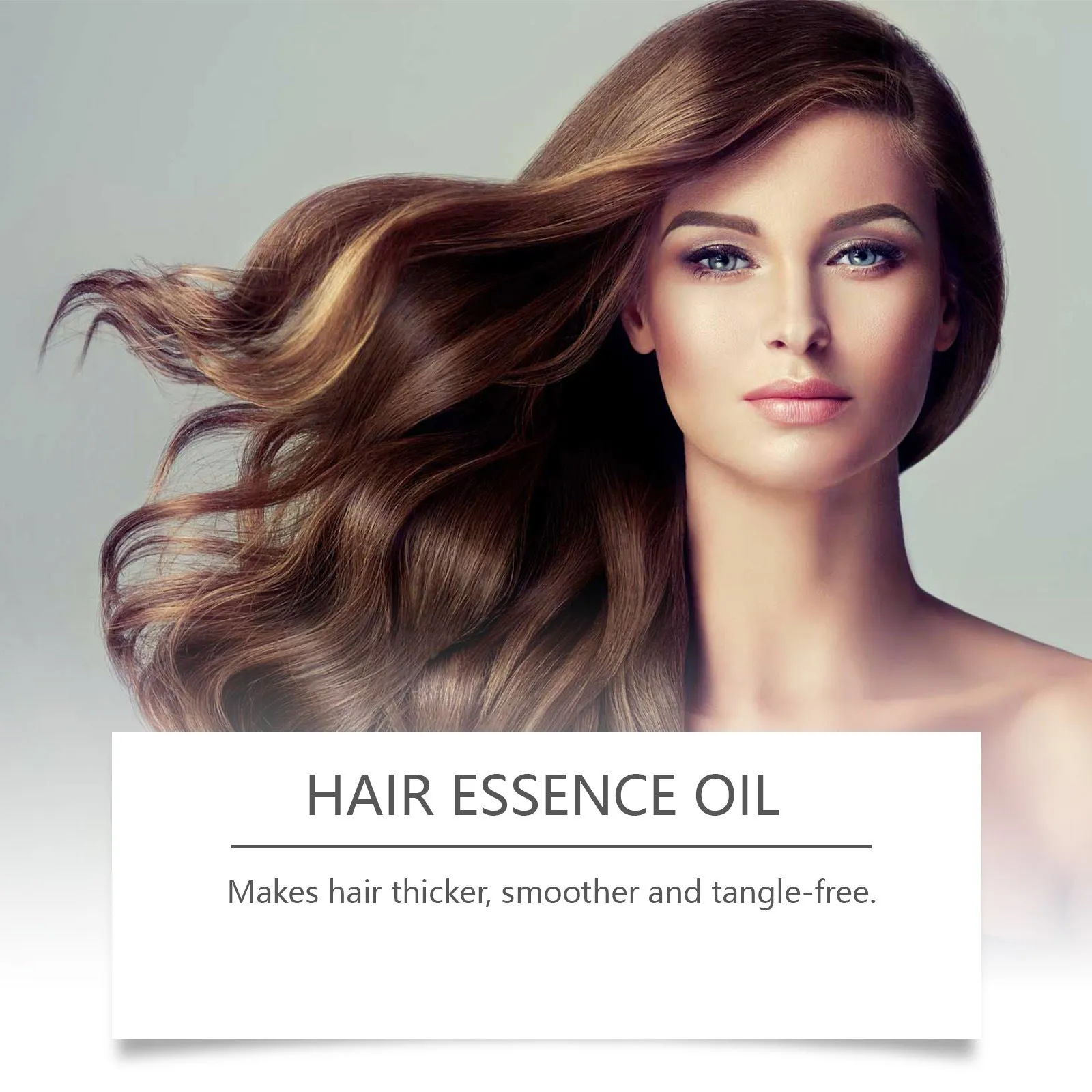 50ml bottle of moisturizing hair care liquid with coconut and rosemary oils