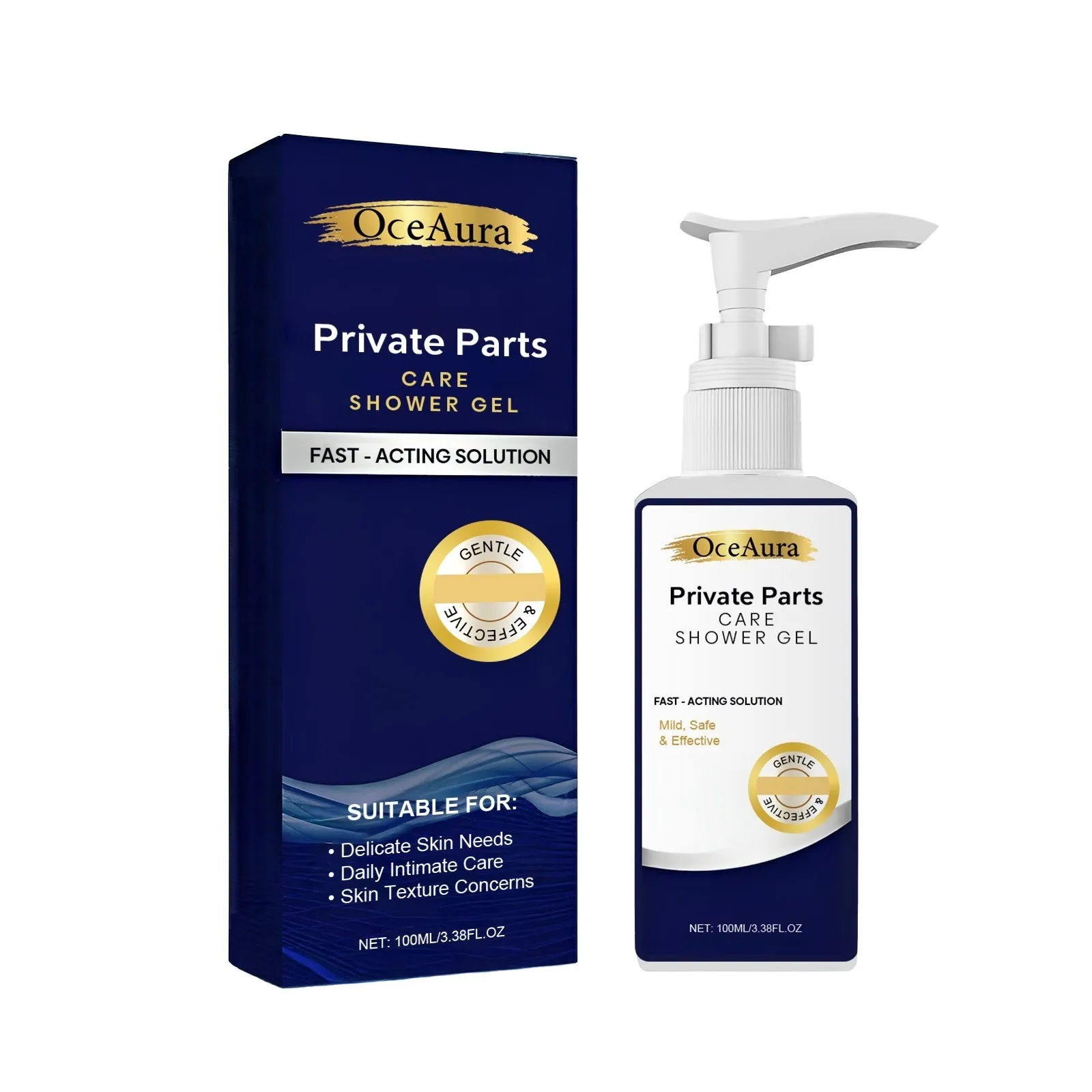 Private Parts Care Shower Gel 100ml bottle with salicylic acid for intimate feminine hygiene
