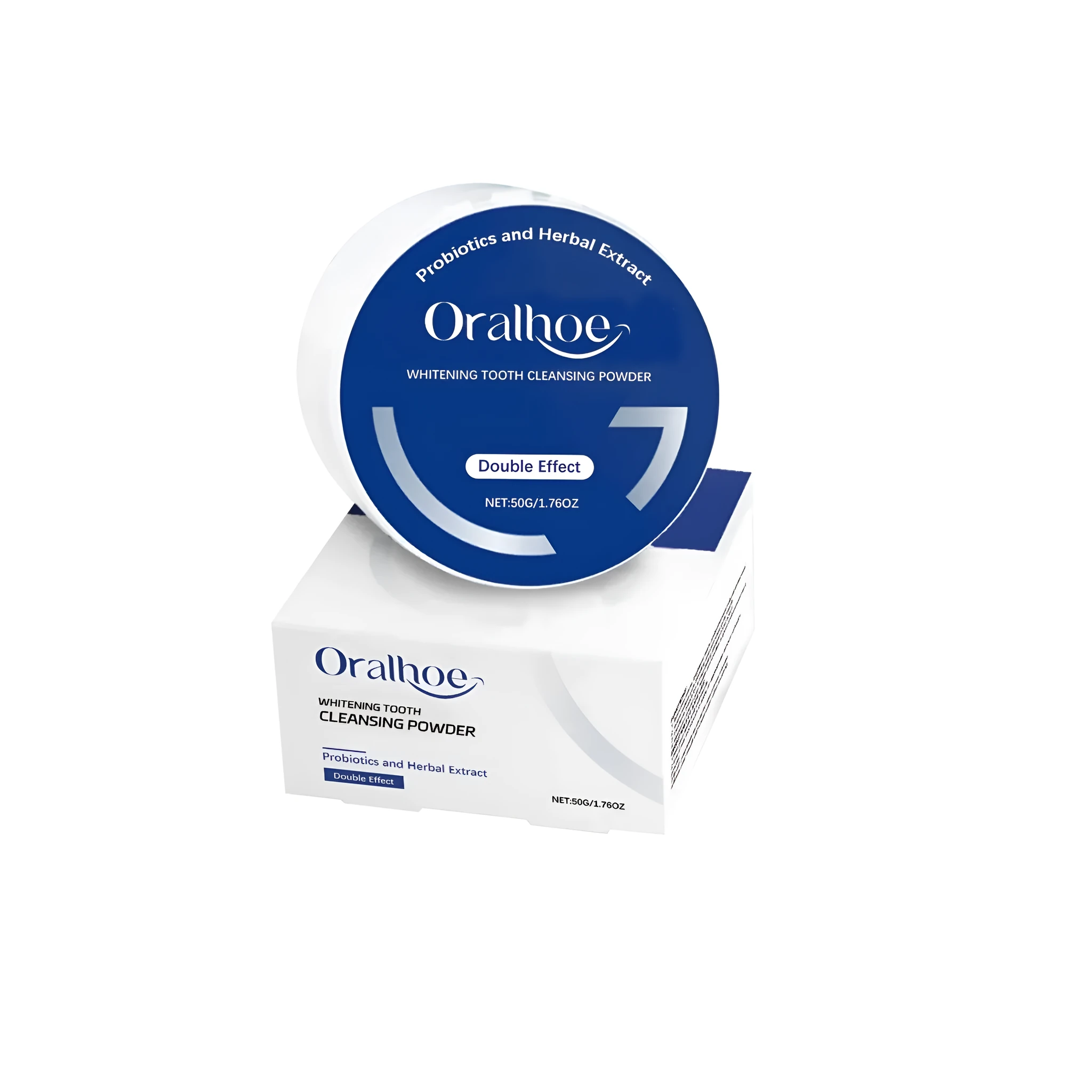 Probiotic Blue Bright White Tooth Powder 50g with sodium bicarbonate and mint extract