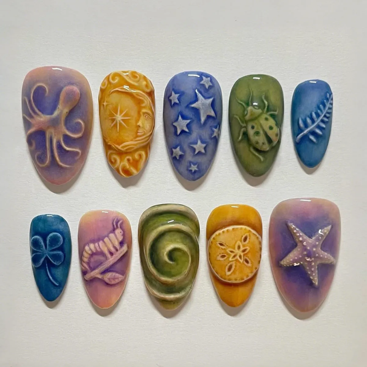 Women's three-dimensional flower butterfly love nail sticker plastic self-adhesive 30 bits per box multiple colours