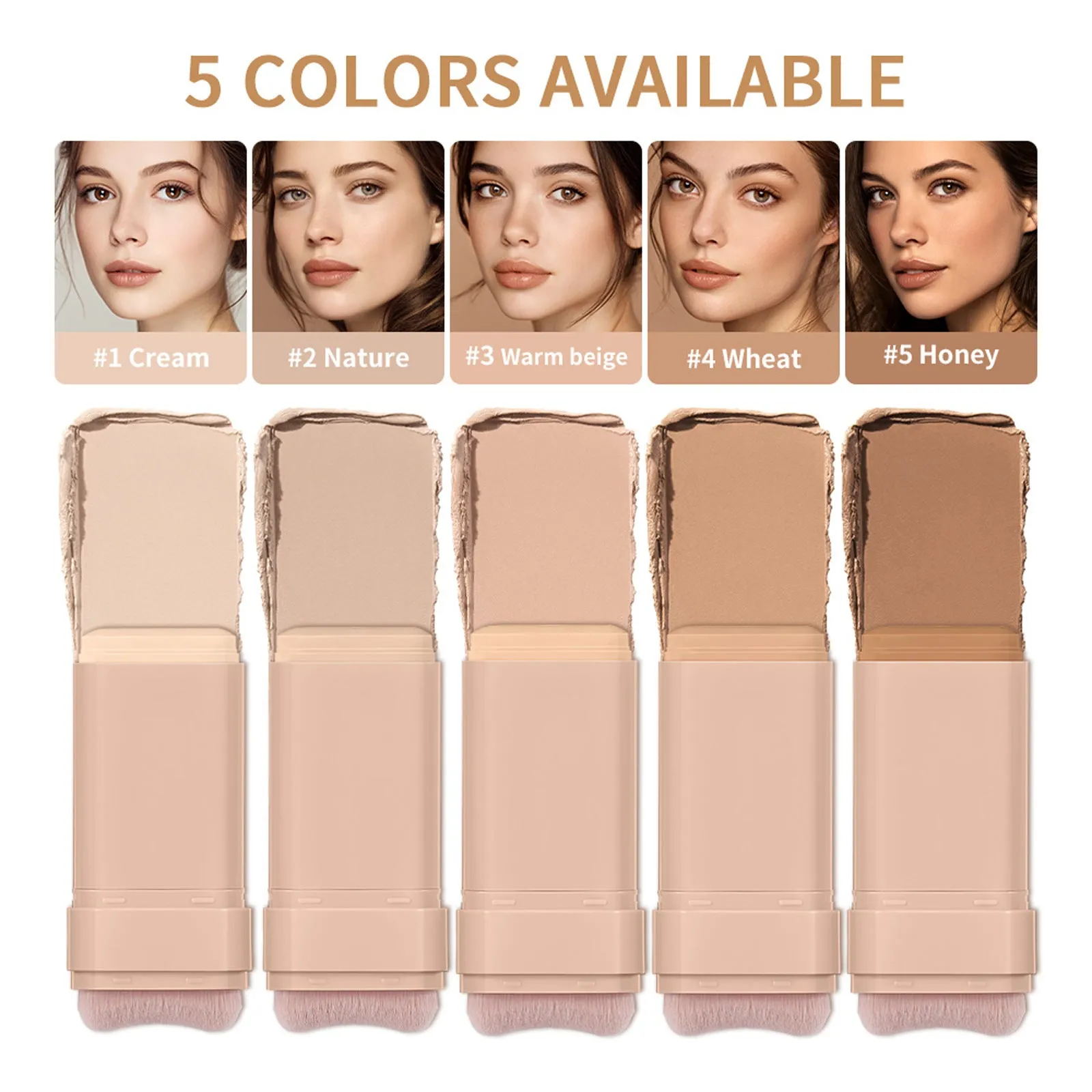 Eraser Stick Foundation Natural Nude Feel 20g buildable coverage stick for universal skin types