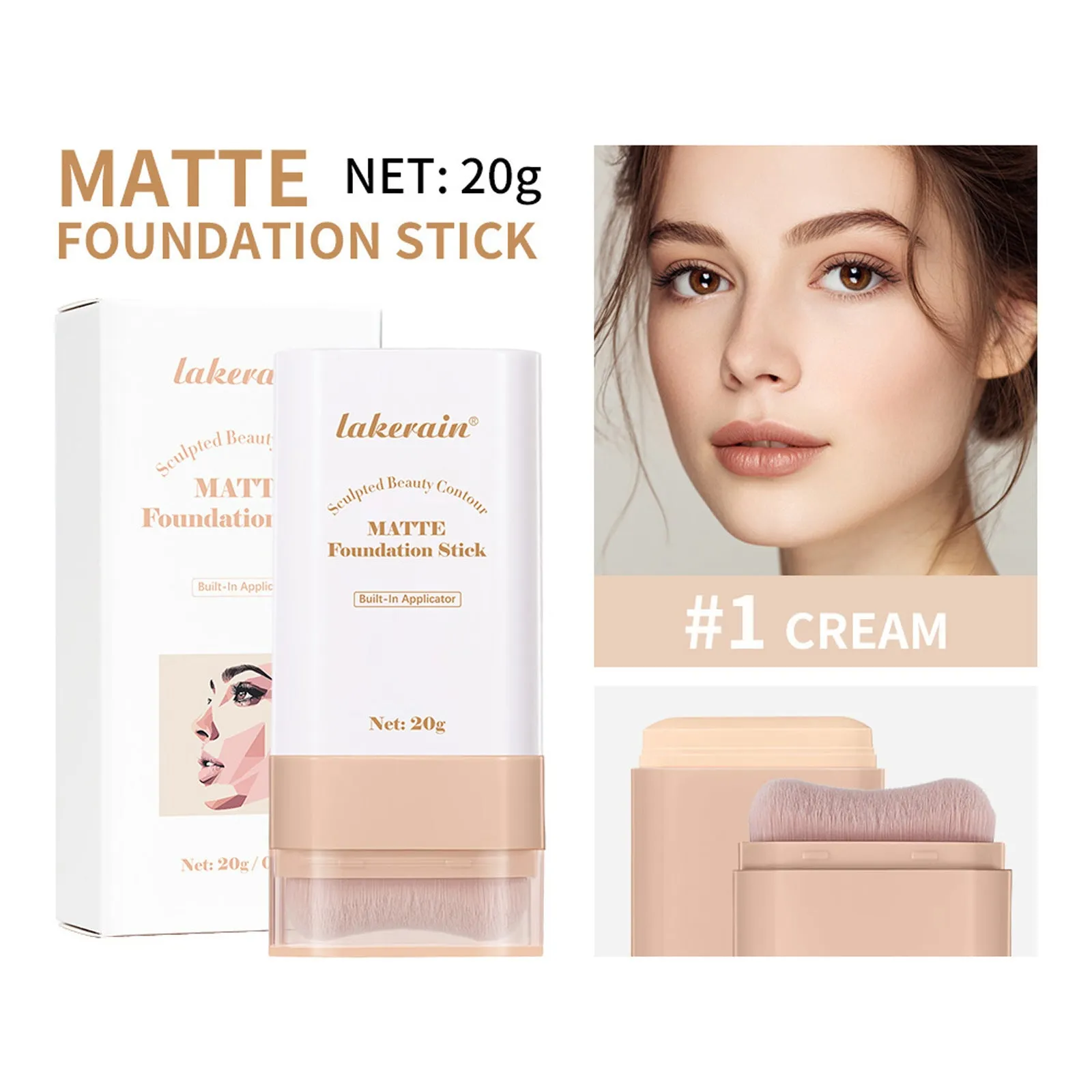 Eraser Stick Foundation Natural Nude Feel 20g buildable coverage stick for universal skin types