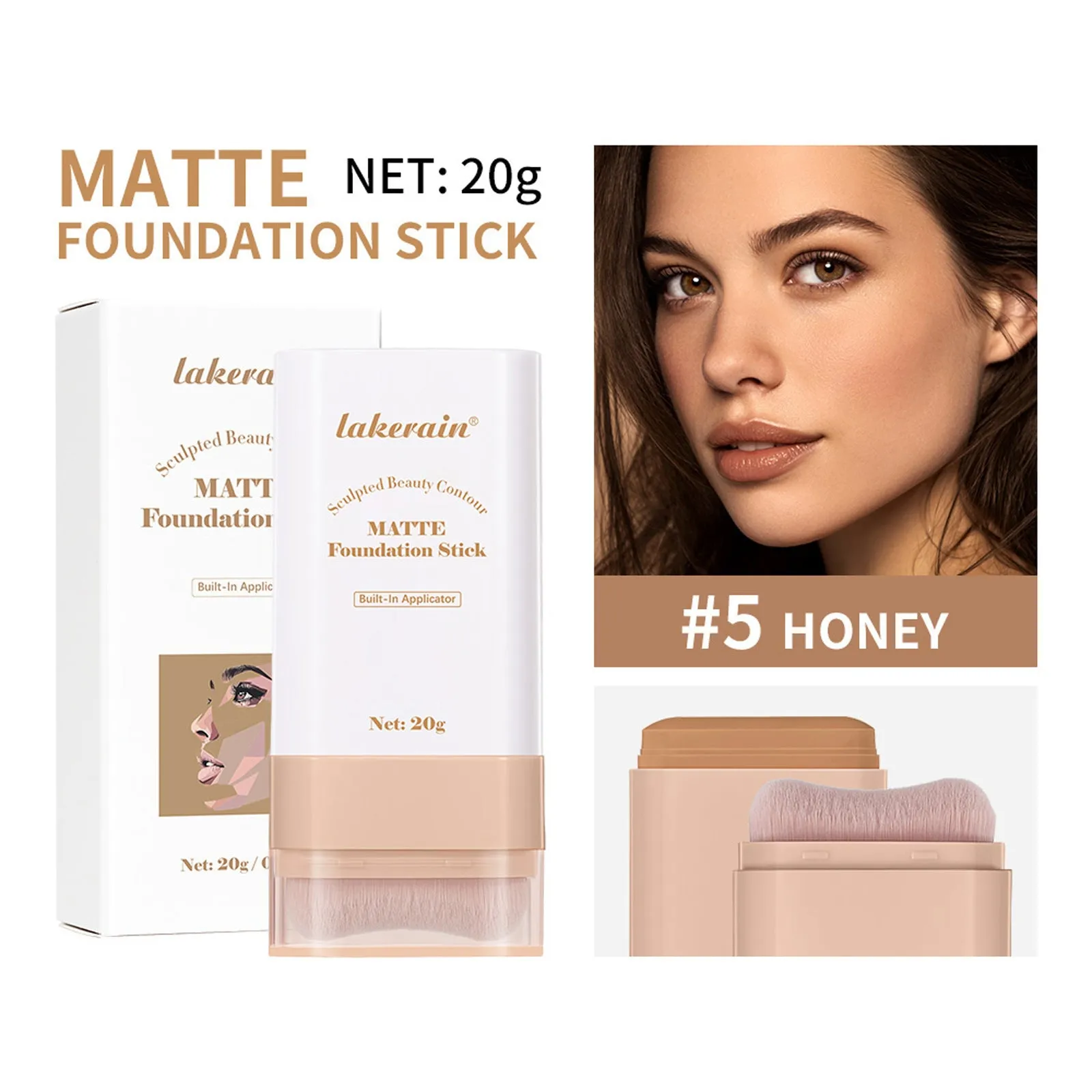 Eraser Stick Foundation Natural Nude Feel 20g buildable coverage stick for universal skin types
