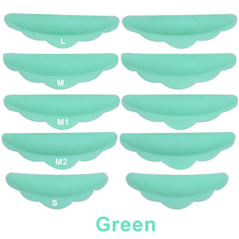 Silicone gasket set for eyelash planting false eyelash aid tool blue green pink rose red transparent