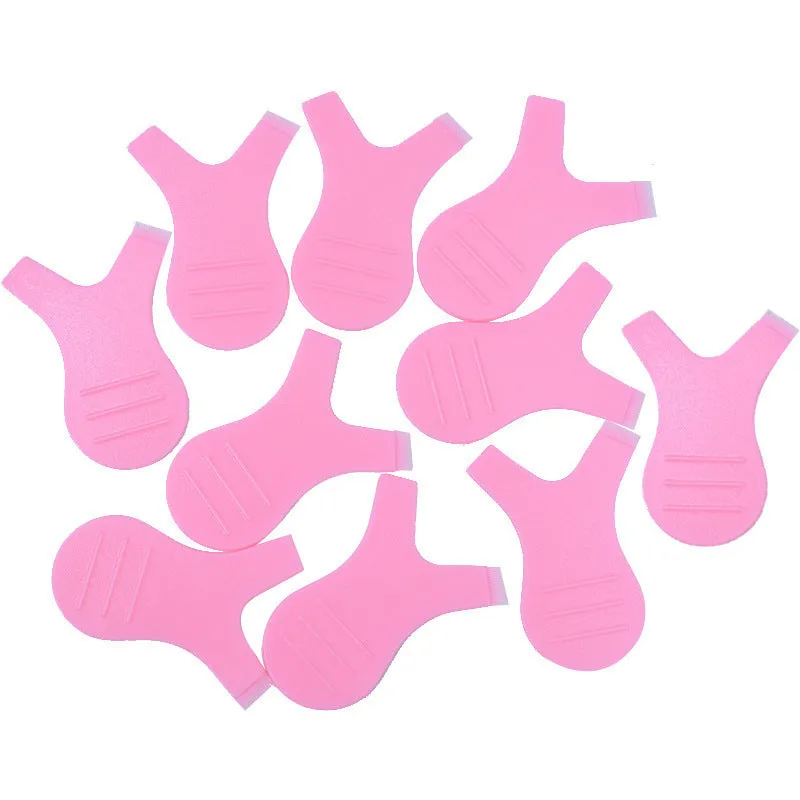 Silicone gasket set for eyelash planting false eyelash aid tool blue green pink rose red transparent