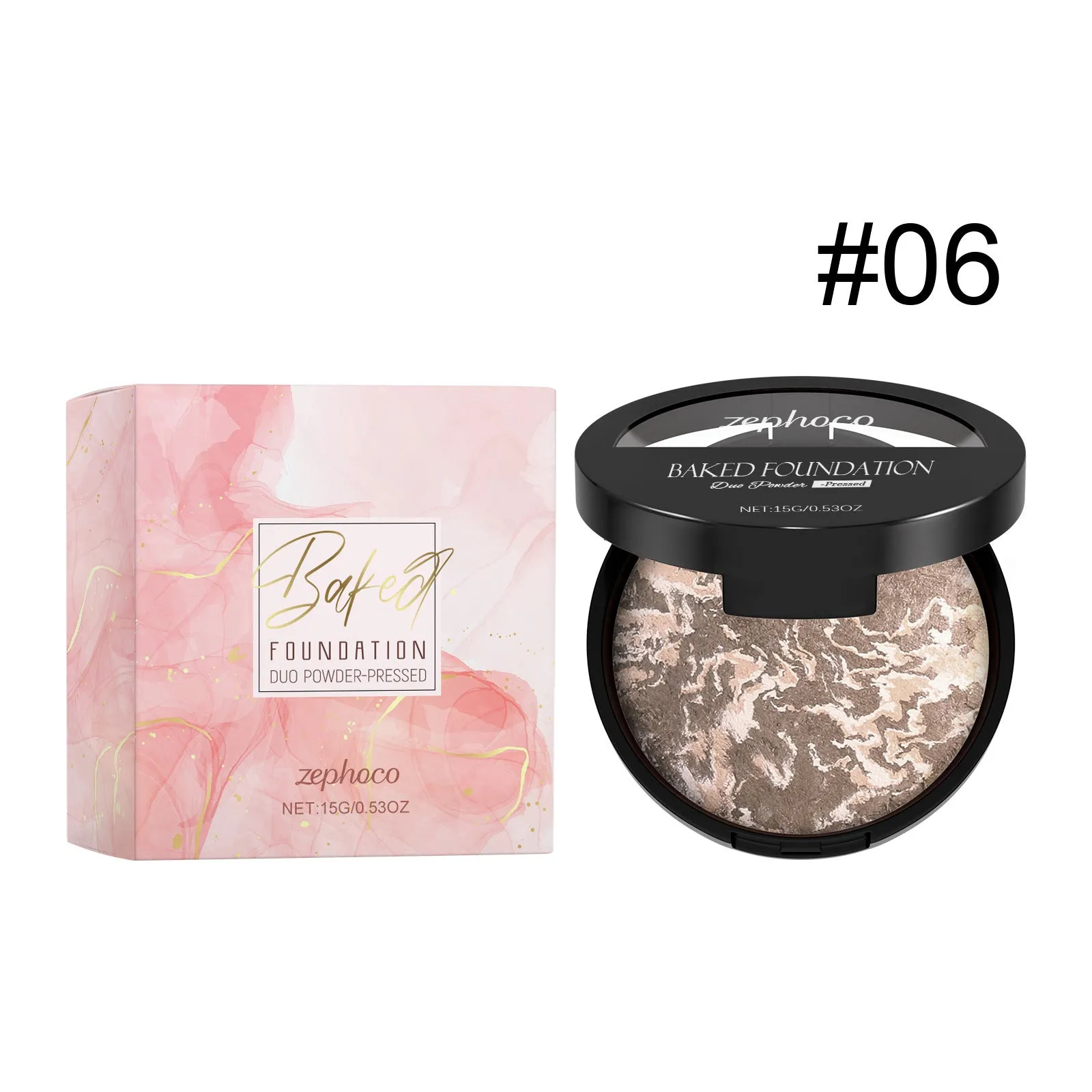 Light thin fit concealer powder 15g in seven colour options #01 to #07 in compact packaging