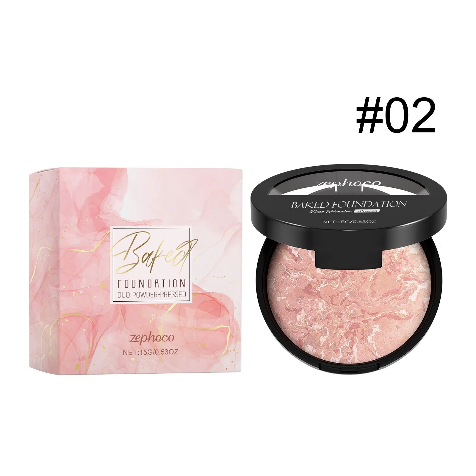 Light thin fit concealer powder 15g in seven colour options #01 to #07 in compact packaging