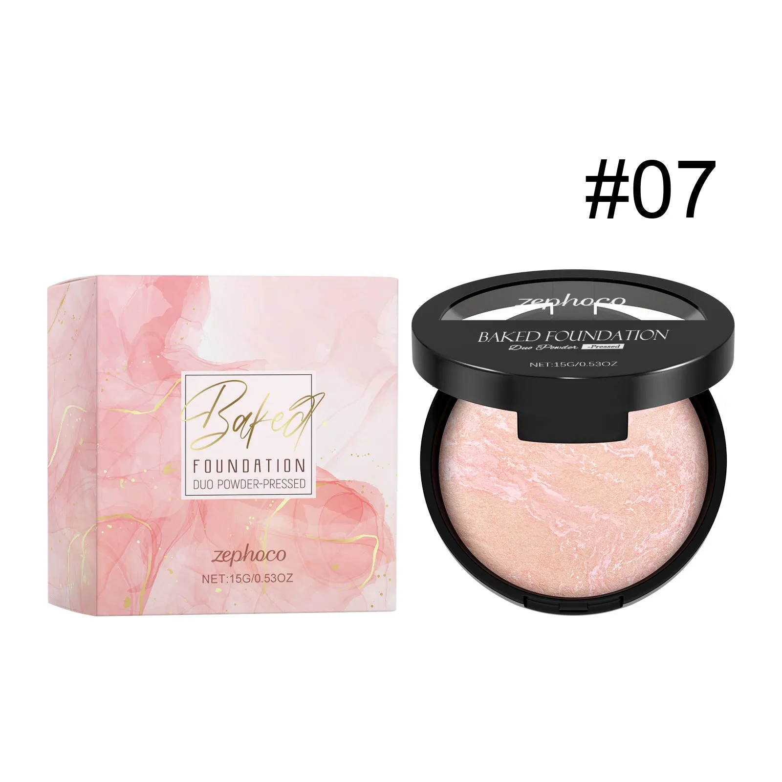 Light thin fit concealer powder 15g in seven colour options #01 to #07 in compact packaging