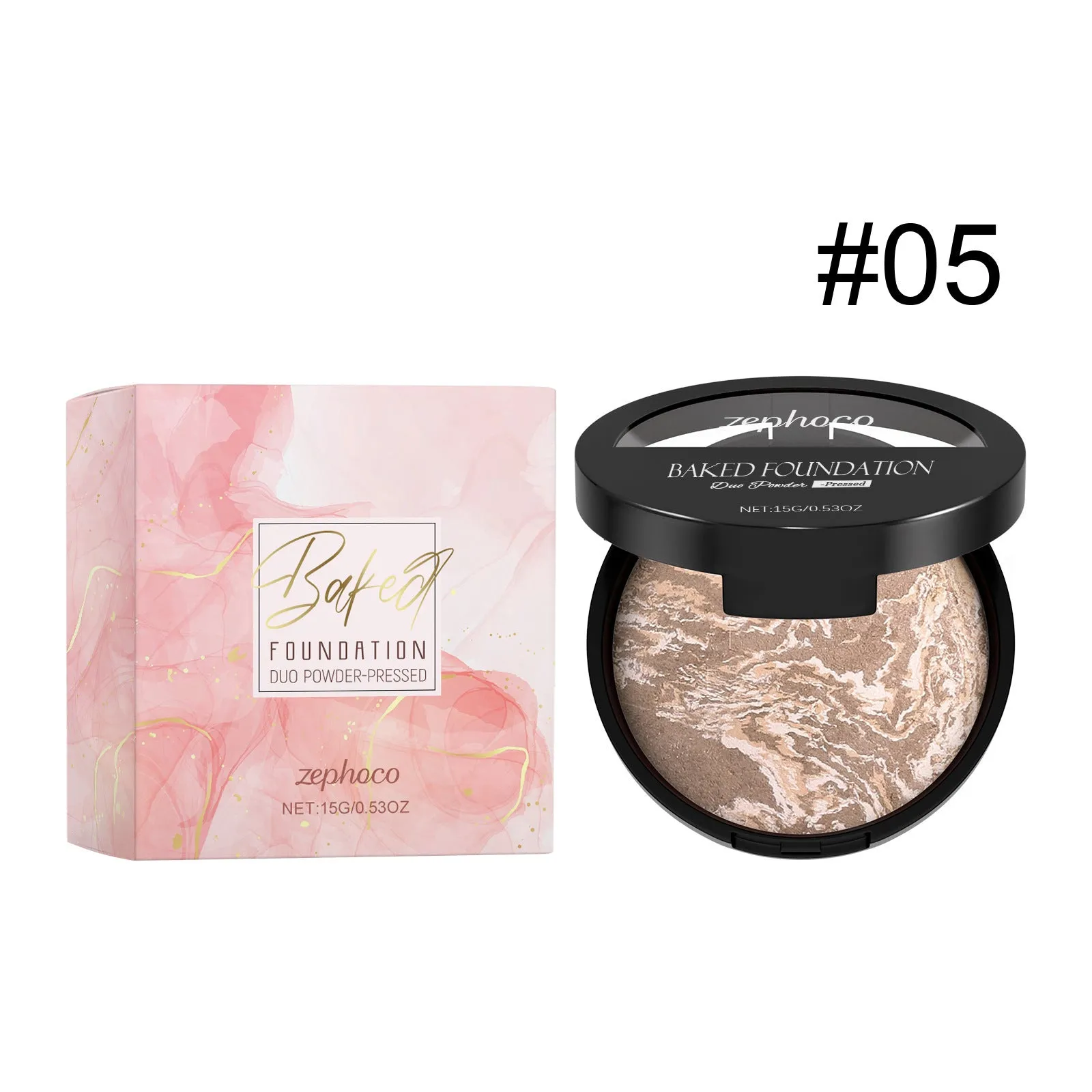 Light thin fit concealer powder 15g in seven colour options #01 to #07 in compact packaging