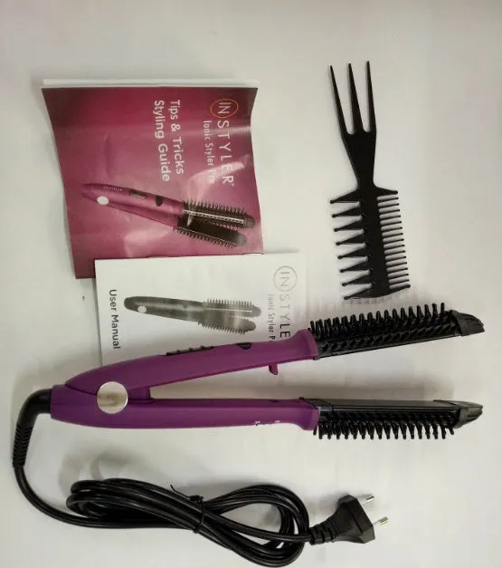 4 in 1 hair curler straightener and curling stick with 60W power ABS nylon construction EU US plug options