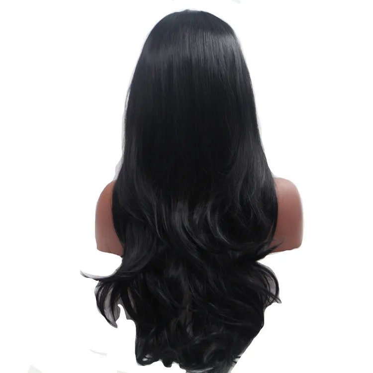 Long curly high temperature wire wig headgear in picture colour for general use