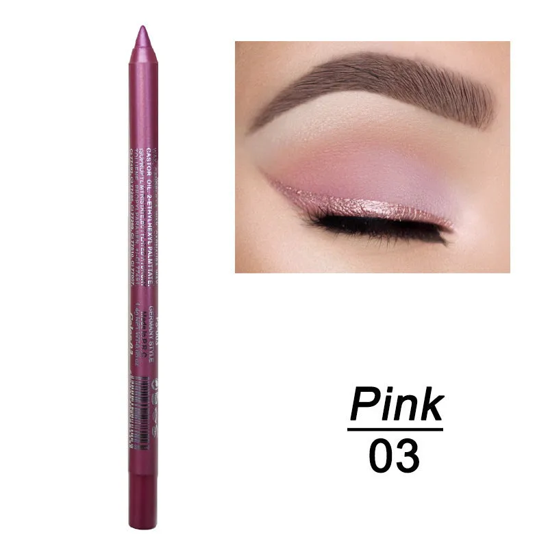 Dual use gel eyeliner pen waterproof sweat proof in 14 colours including black and espresso