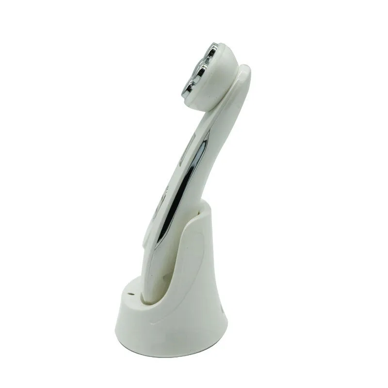 White ABS plastic multi-function facial beauty instrument set including colour light device, nano mist, acne needle and blackhead sucker