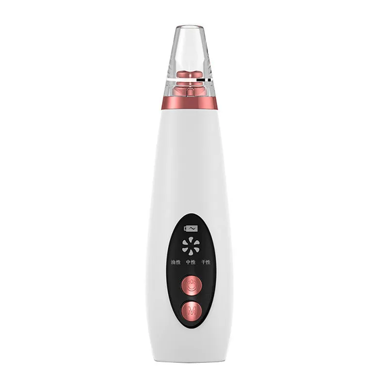 White ABS plastic multi-function facial beauty instrument set including colour light device, nano mist, acne needle and blackhead sucker