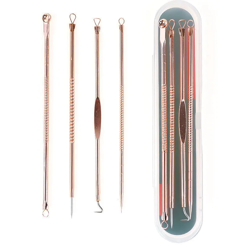 White ABS plastic multi-function facial beauty instrument set including colour light device, nano mist, acne needle and blackhead sucker