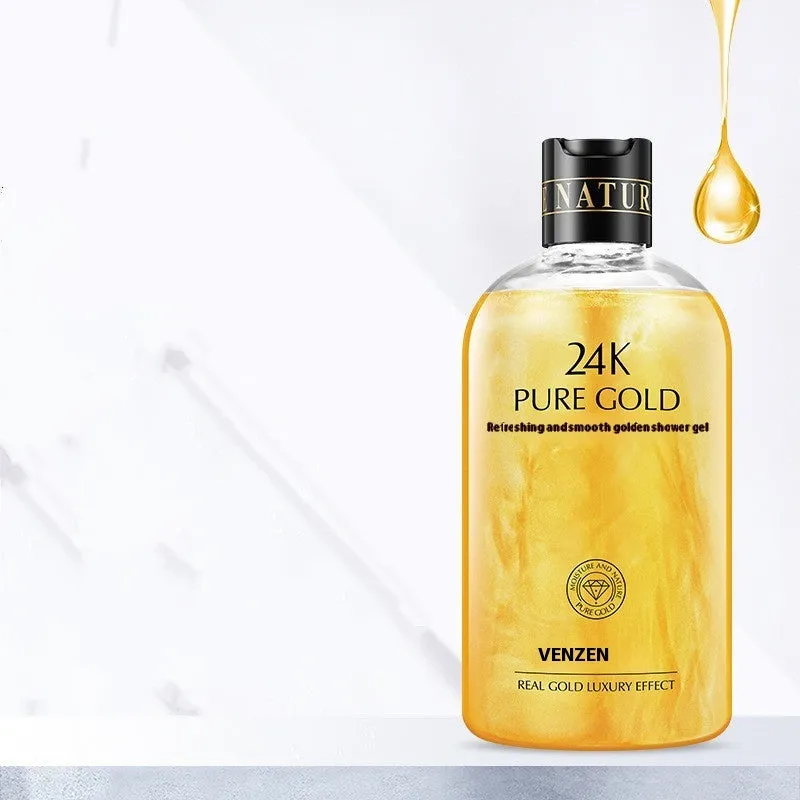 24k Clean Foam Gold Body Wash 550ml with 24K gold and milk extract