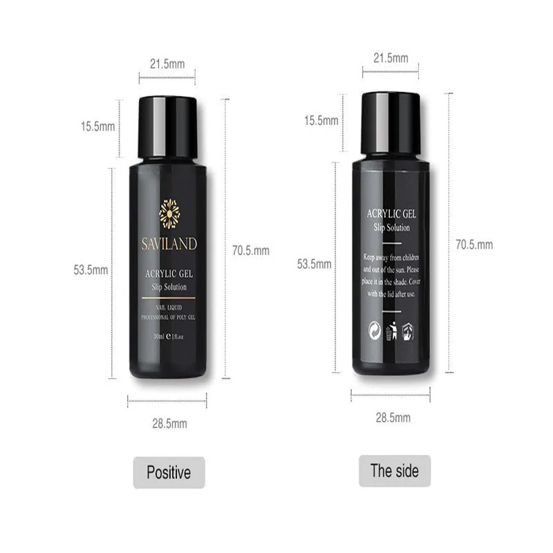 15ml black gel water in cup-shaped bottle for UV and LED nail lamps