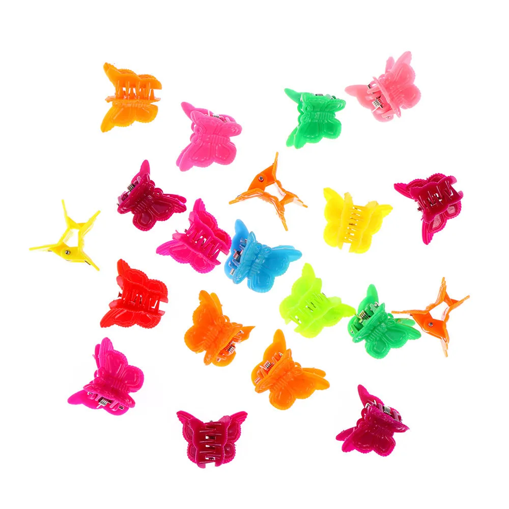 Colour mini hair clips plastic snappers for hair sectioning and styling