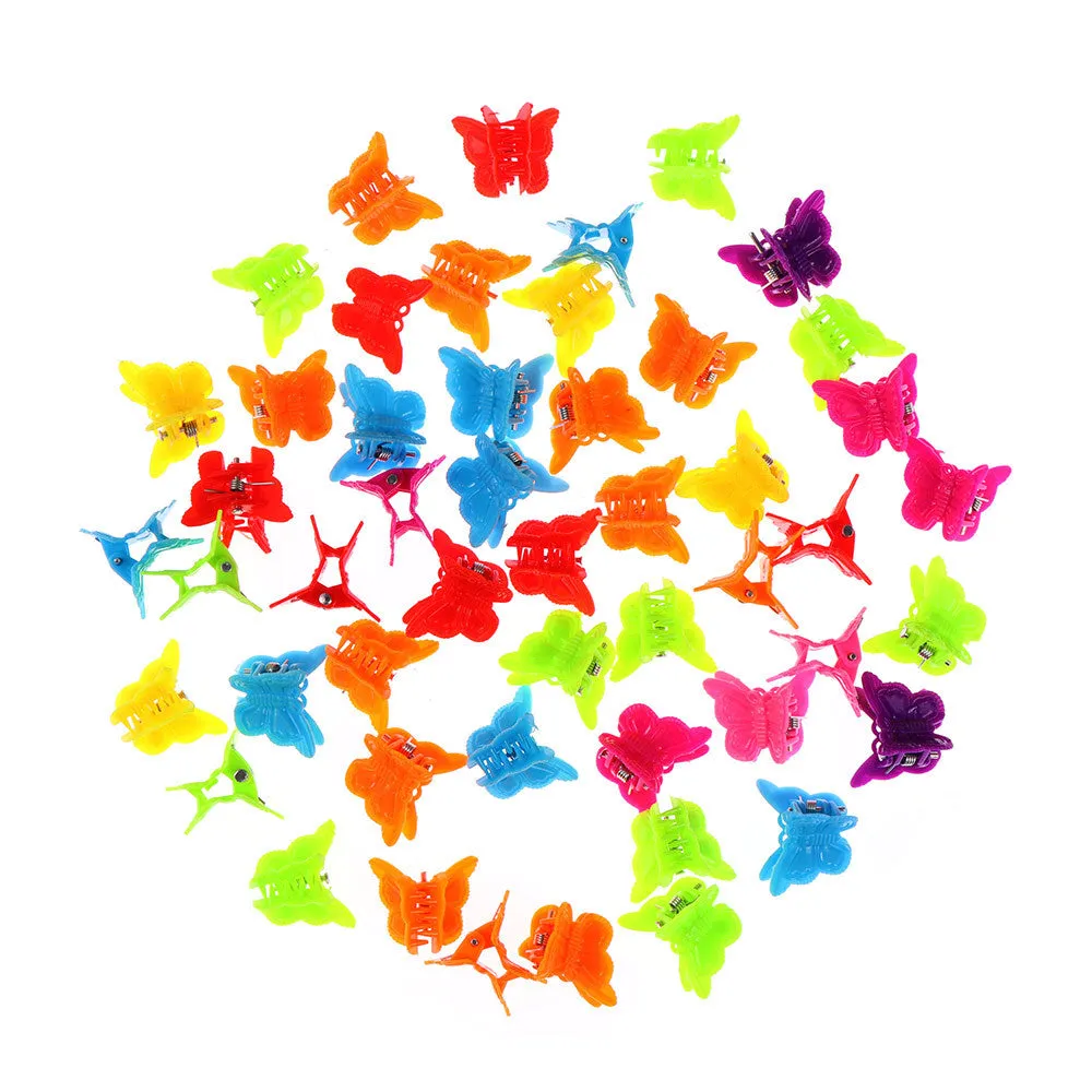 Colour mini hair clips plastic snappers for hair sectioning and styling