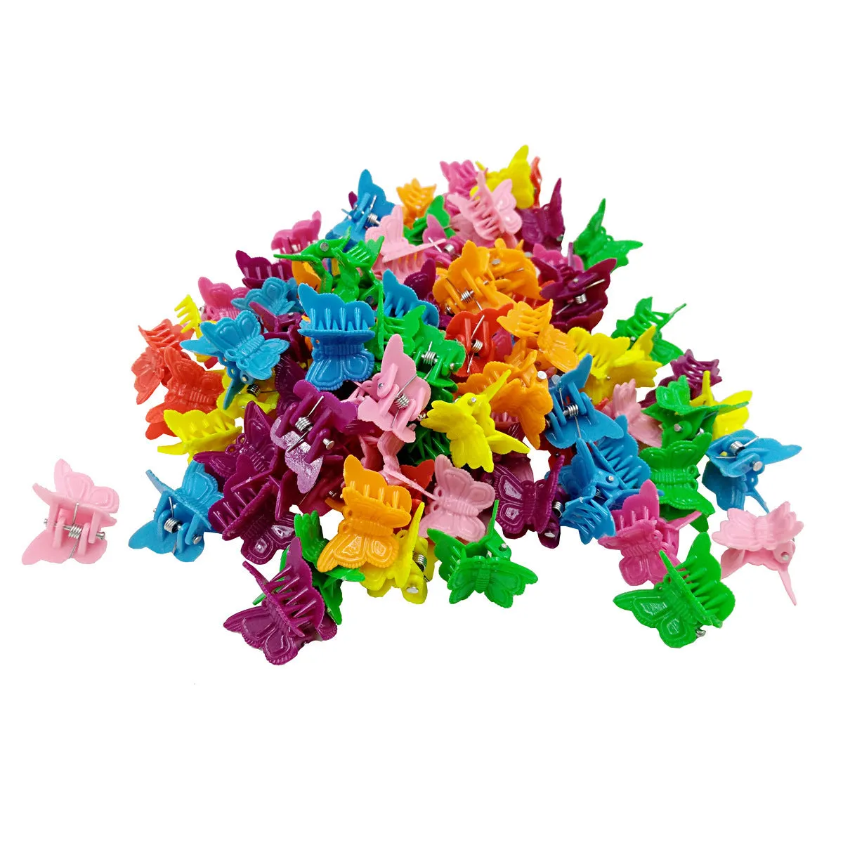 Colour mini hair clips plastic snappers for hair sectioning and styling