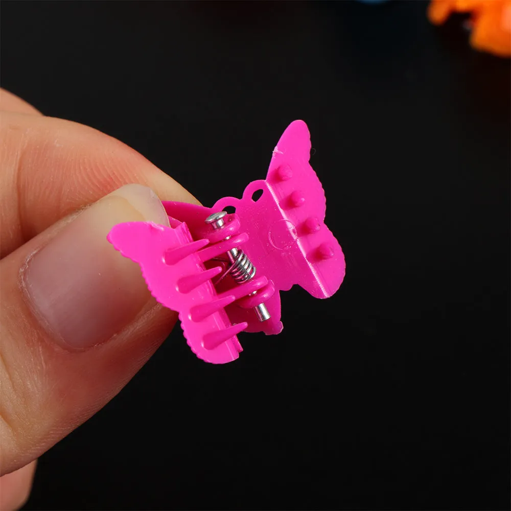 Colour mini hair clips plastic snappers for hair sectioning and styling