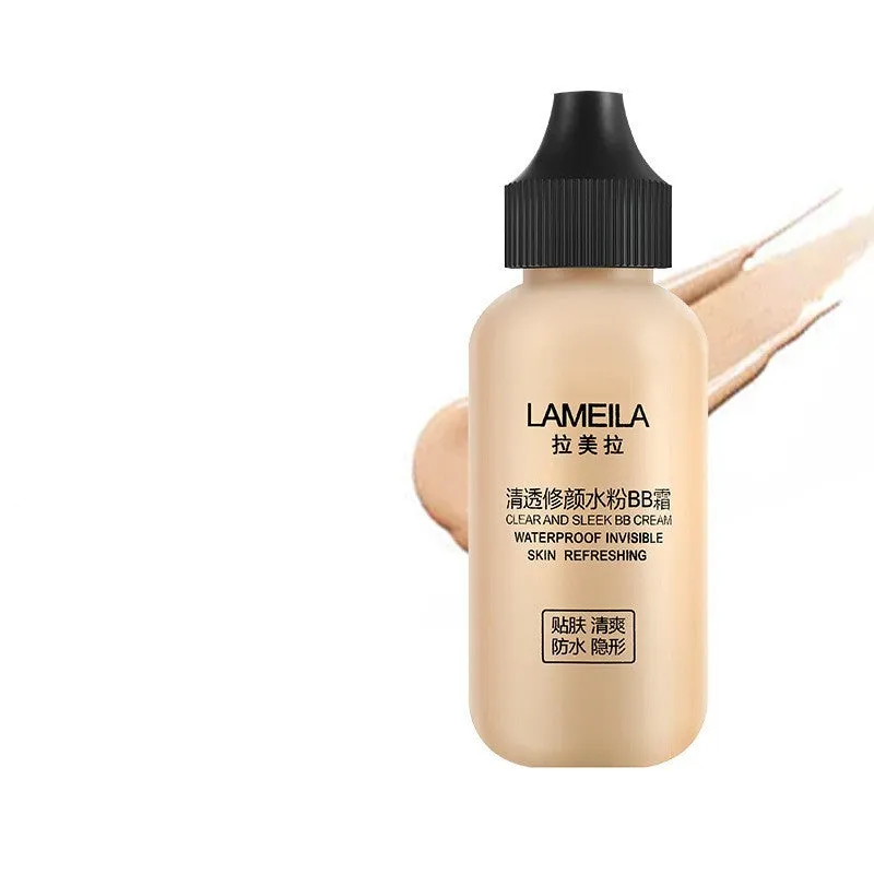 Small bottle liquid foundation BB cream for female lasting moisturising oil control 50ml three colour options