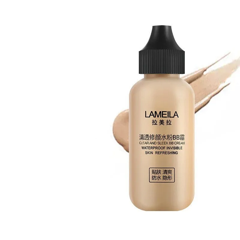 Small bottle liquid foundation BB cream for female lasting moisturising oil control 50ml three colour options