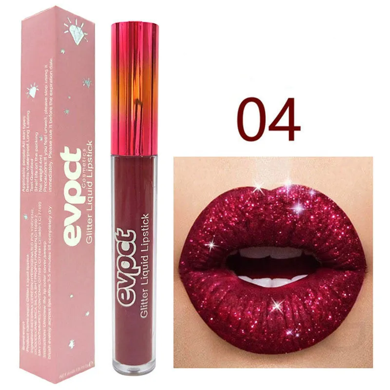 Flash Diamond metallic lip gloss lipstick with multivitamins, six colour options available