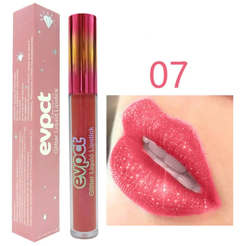 Flash Diamond metallic lip gloss lipstick with multivitamins, six colour options available
